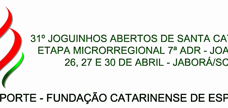 ETAPA REGIONAL JOGUINHOS ABERTOS SC